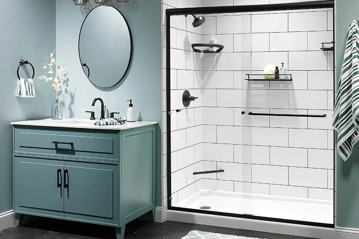 walk-in shower installed in utah home
